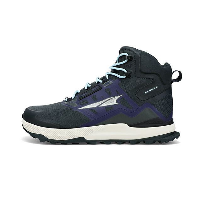 Altra Womens Lone Peak Mid All Weather Boots Shoes in Black