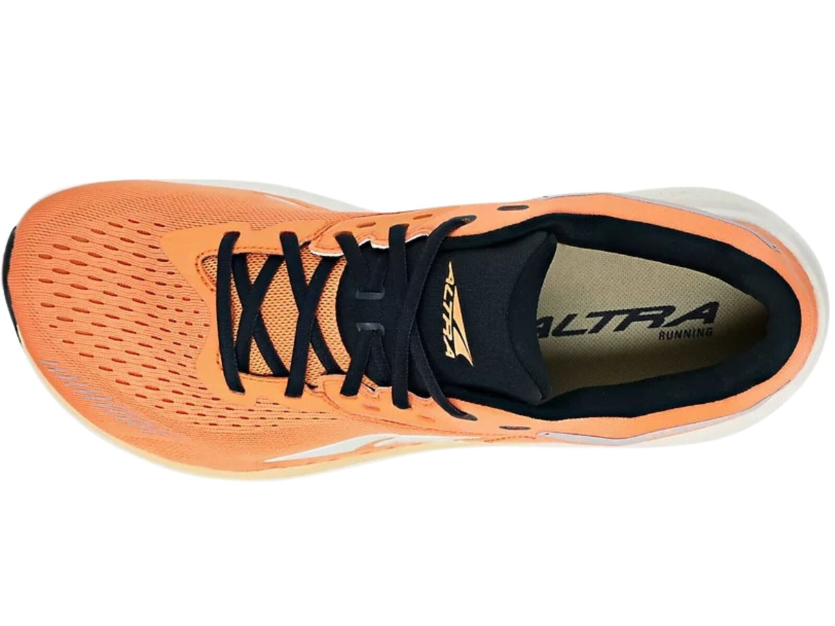 Altra VIA Olympus Mens Road Running Shoes Max Cushion in Black/Orange – US 10