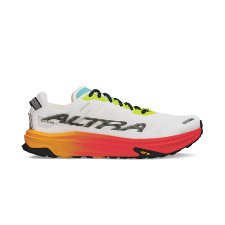 Altra Mens Mont Blanc Carbon Trail Racing Running Shoes in White/Orange (Sneakers/Runners)
