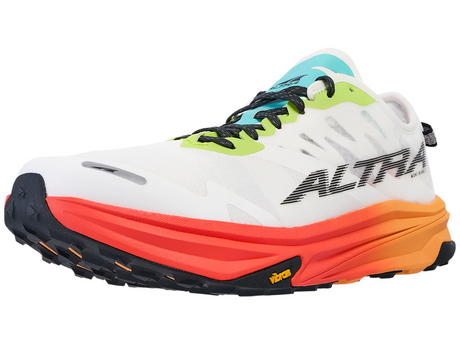 Altra Mens Mont Blanc Carbon Trail Racing Running Shoes in White/Orange (Sneakers/Runners)