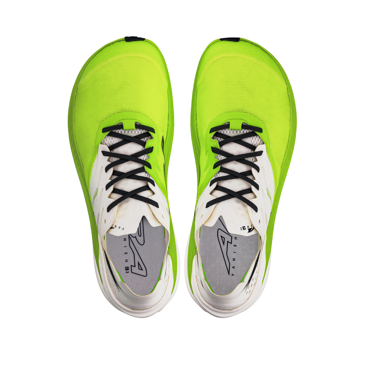 Altra Mens Vanish Carbon 2 Road Racing Shoes in White/Lime (Athletic Sneakers/Runners)