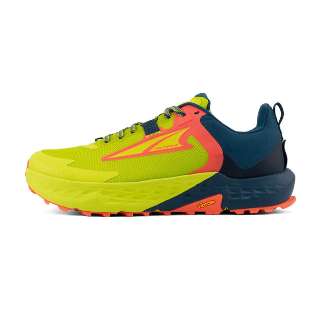 Altra Timp 5 Men’s Trail Running Shoes Vibram Megagrip EGO MAX FootShape Fit in Lime - US 12.5