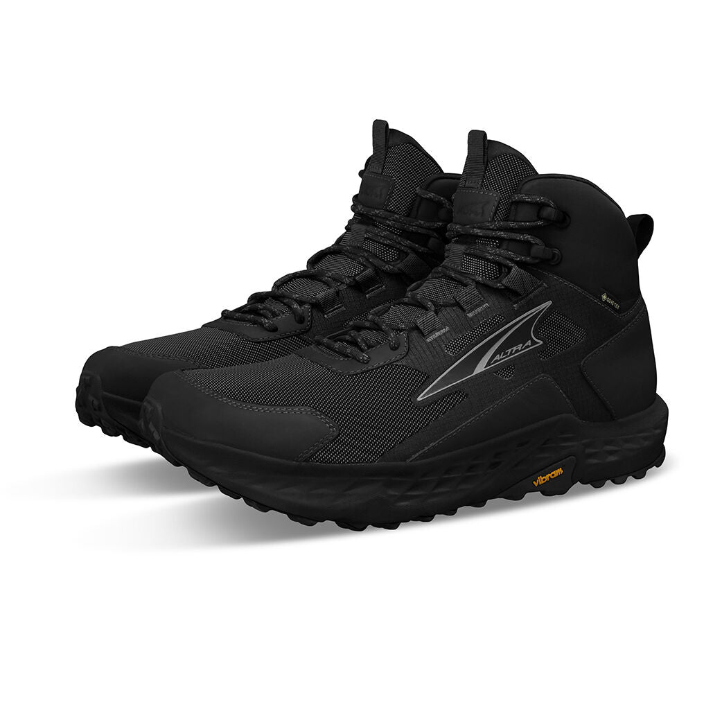 Altra Timp Hiker GTX Mens Trail Hiking Boots - Black (Gore-Tex Vibram Megagrip)