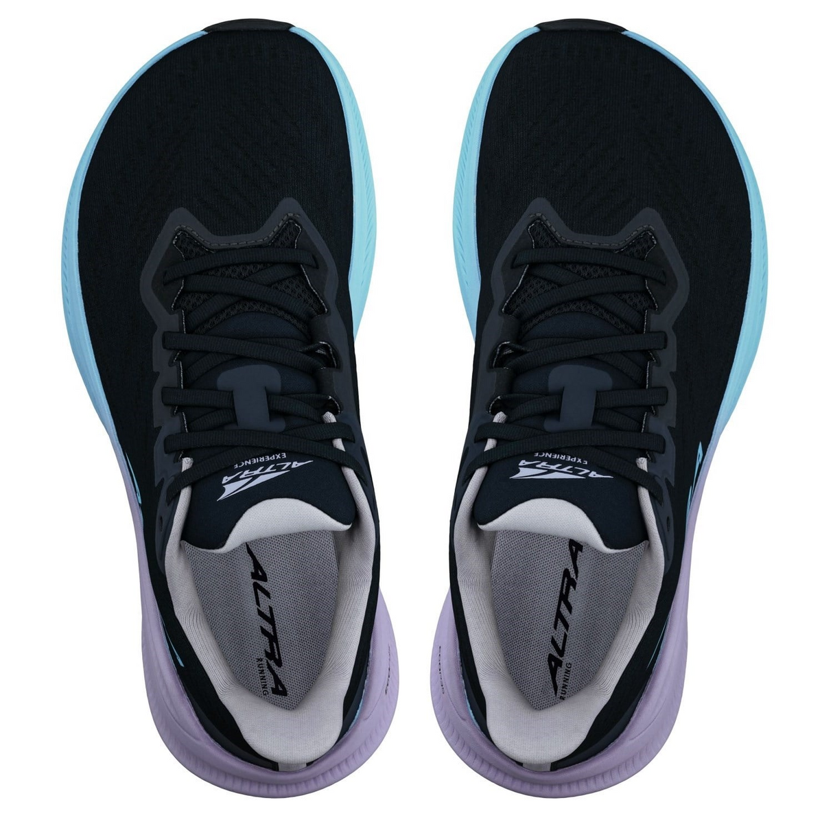 Altra Womens Experience Flow 2 Sneakers Running Shoes in Black/Light Blue