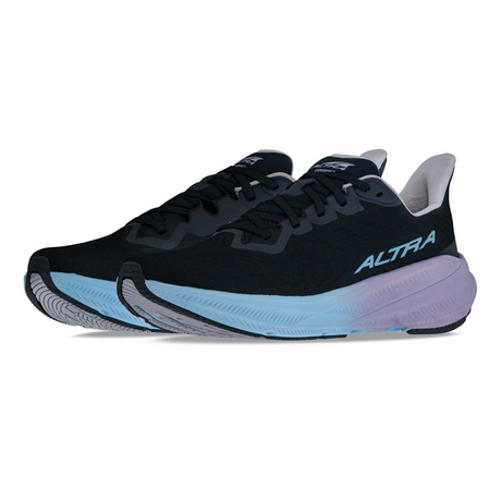 Altra Womens Experience Flow 2 Running Shoes - Black/Light Blue (Athletic Sneakers/Runners)