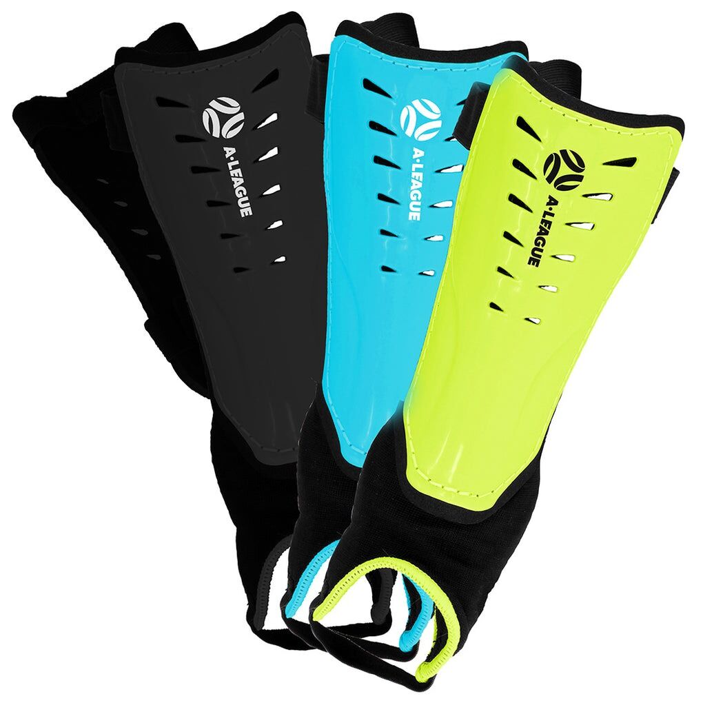 A-League Approved Soccer Shin Guards with Sock - Large
