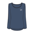 Sfida Alexis Womens Long Sleeve Top - Blue Indigo (Activewear) - BLUE INDIGO