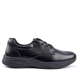 Sfida Alex Senior Kids Leather Lace Up School Shoes - Black (Boys/Girls) - BLACK