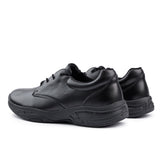 Sfida Alex Senior Kids Leather Lace Up School Shoes - Black (Boys/Girls)