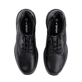 Sfida Alex Senior Kids Leather Lace Up School Shoes - Black (Boys/Girls)