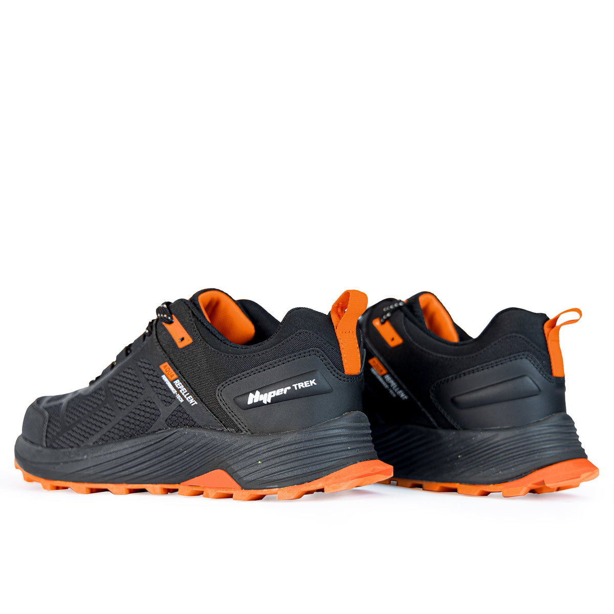 Sfida Alpine Mens Trail Shoes - Black/Orange (Trail Running/Hiking Shoes)