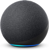 Amazon Echo (4th Generation) w/ Premium Sound Speaker Smart Home Hub, and Alexa | Charcoal