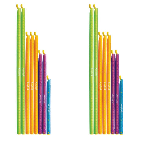 16pk AnyLock Bag Sealers/Sealing Rods - Kitchen Storage Zip Lock Stick Clips
