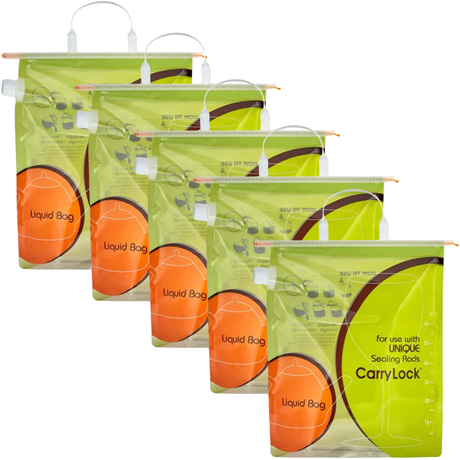 5x AnyLock CarryLock 6.5L Portable Liquid Storage Bags Bulk Pack (Fishing, Hiking and Camping)