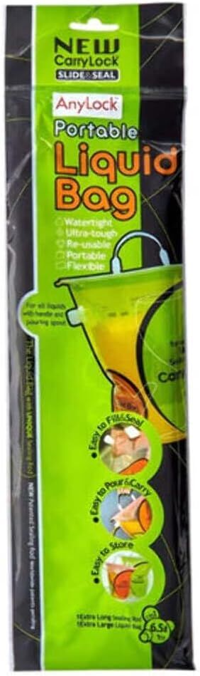 AnyLock CarryLock 6.5L Portable Liquid Storage Bag (Fishing, Hiking and Camping)
