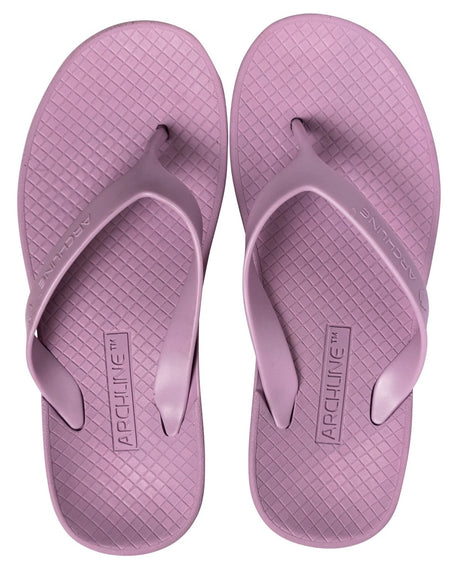 Archline Orthotic Flip Flops - Lilac Purple (Slip On Orthopedic Thongs w/ Arch Support)