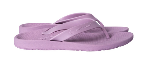 Archline Orthotic Flip Flops - Lilac Purple (Slip On Orthopedic Thongs w/ Arch Support)