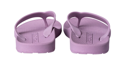 Archline Orthotic Flip Flops - Lilac Purple (Slip On Orthopedic Thongs w/ Arch Support)