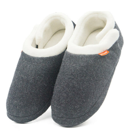 ARCHLINE Orthotic Slippers CLOSED Arch Scuffs Orthopedic Moccasins Shoes - Grey Marle