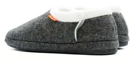 ARCHLINE Orthotic Slippers CLOSED Arch Scuffs Orthopedic Moccasins Shoes in Grey Marle