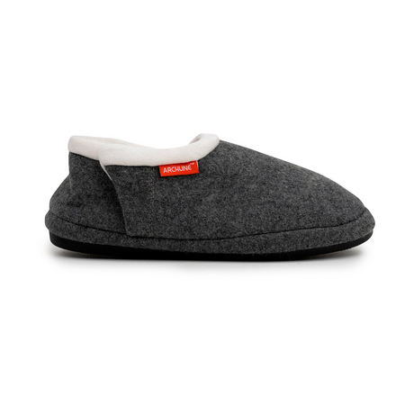 ARCHLINE Orthotic Slippers CLOSED Arch Scuffs Orthopedic Moccasins Shoes in Grey Marle