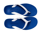 ARCHLINE Orthotic Thongs Arch Support Shoes Footwear Flip Flops Orthopedic - Blue/White 