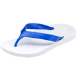 ARCHLINE Orthotic Thongs Arch Support Shoes Footwear Flip Flops Orthopedic - White/Blue