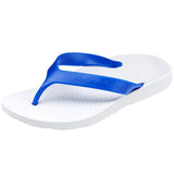 ARCHLINE Orthotic Thongs Arch Support Shoes Footwear Flip Flops Orthopedic - White/Blue
