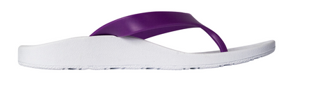 ARCHLINE Orthotic Thongs Arch Support Shoes Footwear Flip Flops Orthopedic - White/Fuchsia