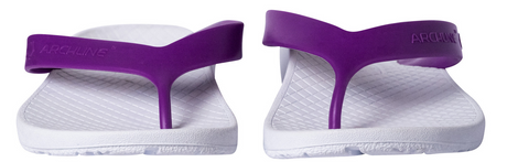 ARCHLINE Orthotic Thongs Arch Support Shoes Footwear Flip Flops Orthopedic - White/Fuchsia