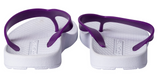 ARCHLINE Orthotic Thongs Arch Support Shoes Footwear Flip Flops Orthopedic - White/Fuchsia