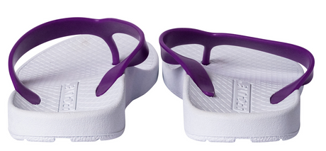 ARCHLINE Orthotic Thongs Arch Support Shoes Footwear Flip Flops Orthopedic - White/Fuchsia