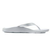 ARCHLINE Orthotic Thongs Arch Support Shoes Footwear Flip Flops Orthopedic - White/White