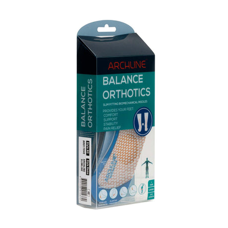 ARCHLINE 3/4 Slim Orthotics Plantar Fasciitis Insoles Balance Support Relief