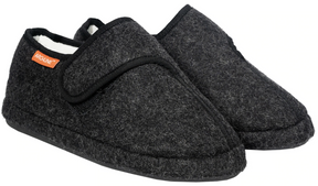 Archline Orthotic Plus Closed Slippers w/ Strap - Charcoal (Orthopedic Footbed w/ Arch Support)