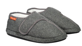 Archline Orthotic Plus Closed Slippers w/ Strap - Grey (Orthopedic Footbed w/ Arch Support)