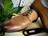 Massa Ascoli Leather Dress Shoes (Tan) - Formal Lace Up Shoes for Business/Weddings