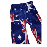 3x Australia Flag Leggings - Womens Aussie Pants (Bulk Pack)