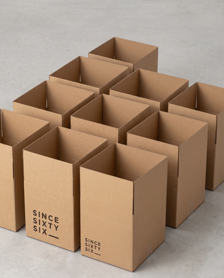 10x Height Adjustable Corrugated Cardboard Moving & Storage Boxes (45 x 45 x 40/30cm)