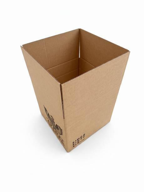 10x Height Adjustable Corrugated Cardboard Moving & Storage Boxes (45 x 45 x 40/30cm)