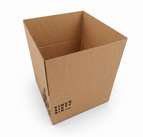 15x Height Adjustable Corrugated Cardboard Moving & Storage Boxes (46 x 49 x 30/21cm)