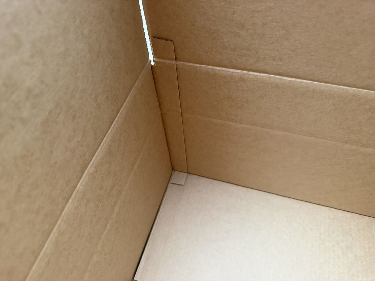 15x Height Adjustable Corrugated Cardboard Moving & Storage Boxes (46 x 49 x 30/21cm)