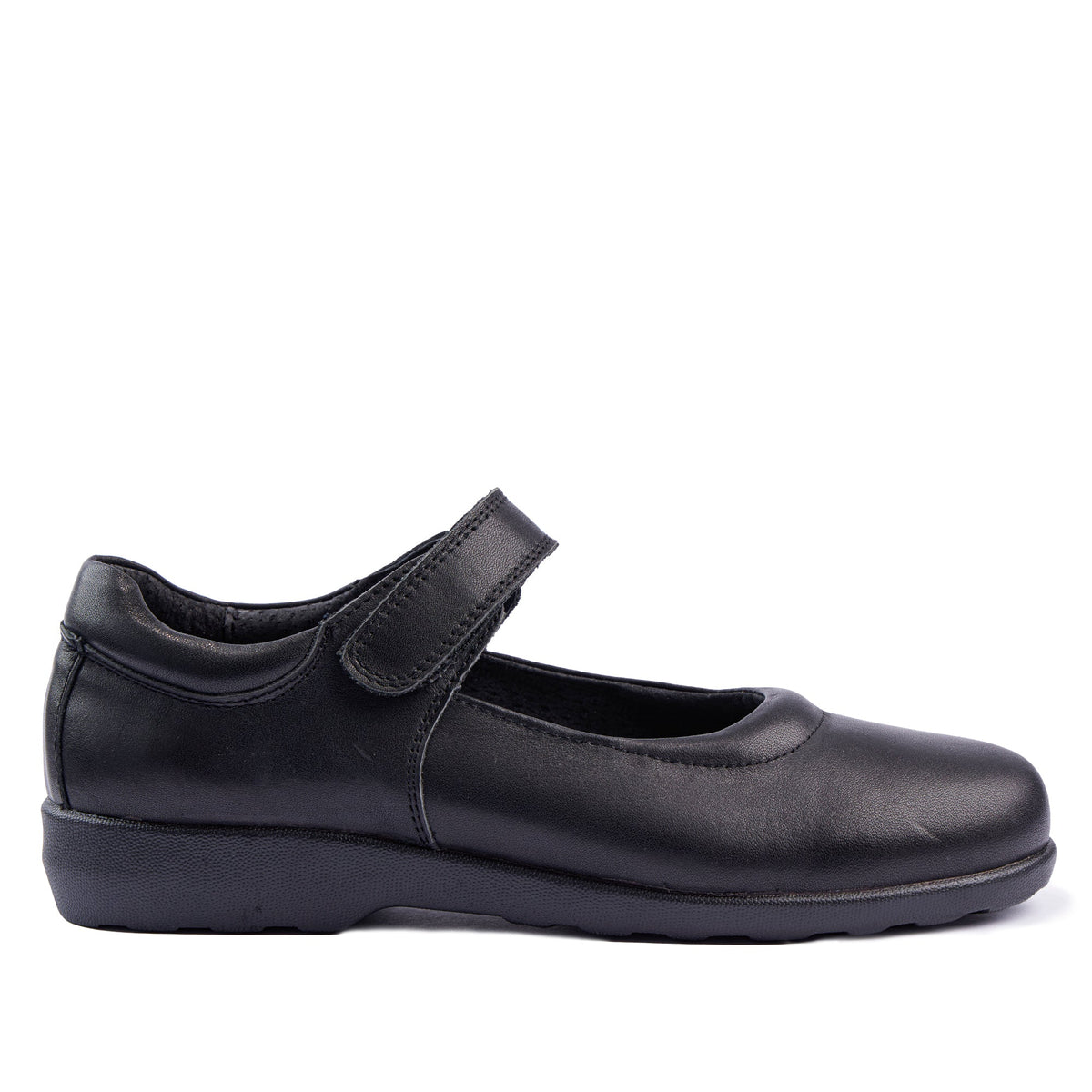 Sfida Ava 2 Junior Kids Leather Mary Jane School Shoes - Black (Girls) - BLACK