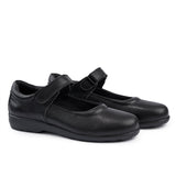 Sfida Ava 2 Senior Kids Leather Mary Jane School Shoes - Black (Girls)