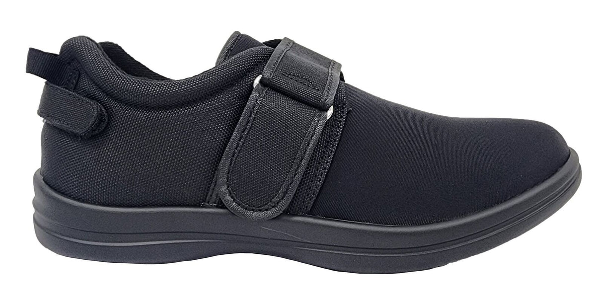 Axign Stretch Walker Diabetic Stretch w/ Orthotic Walking Shoes in Black