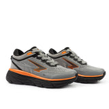Sfida Axion Boys Lace Up Runners - Grey/Black/Orange (Kids Sneakers/Shoes)
