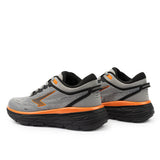 Sfida Axion Boys Lace Up Runners - Grey/Black/Orange (Kids Sneakers/Shoes)