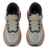 Sfida Axion Boys V Strap Runners - Grey/Black/Orange (Kids Sneakers/Shoes)