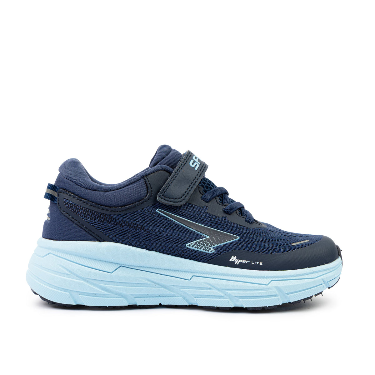 Sfida Axion Boys V Strap Runners - Navy/Sky (Kids Sneakers/Shoes)