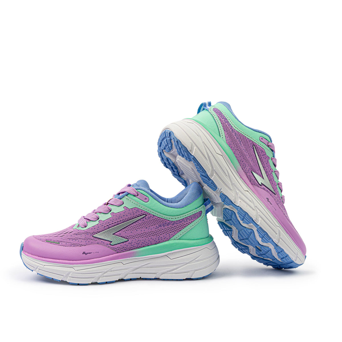 Sfida Axion Girls Lace Up Runners - Lilac/Mint (Kids Sneakers/Shoes)